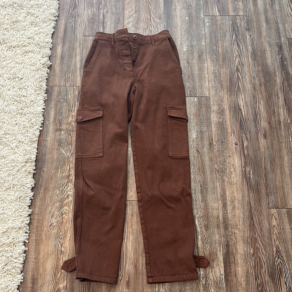 Aritzia brown cargo pants